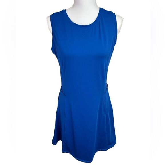 Tops - Bright Blue Tennis Romper Dress Sleeveless Size M